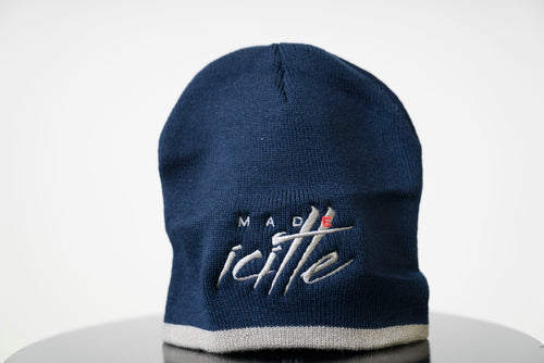 Tuque Bleu Marin et Gris